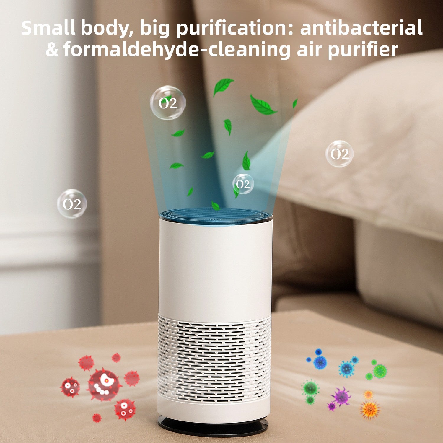 Portable Filtered Negative Ion Air Purifier