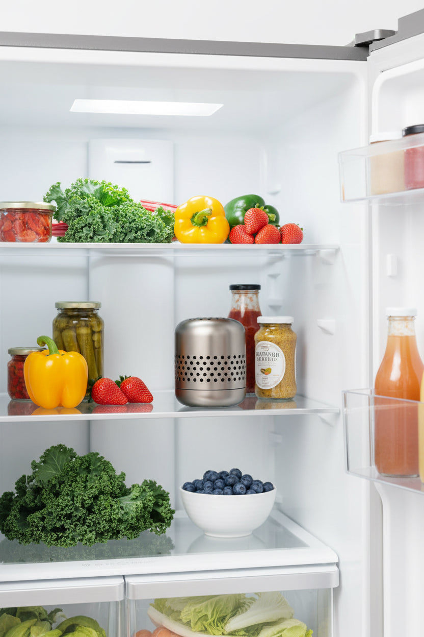 Stainless Steel Air Purifier Deodorizer for Refrigerator and Home
